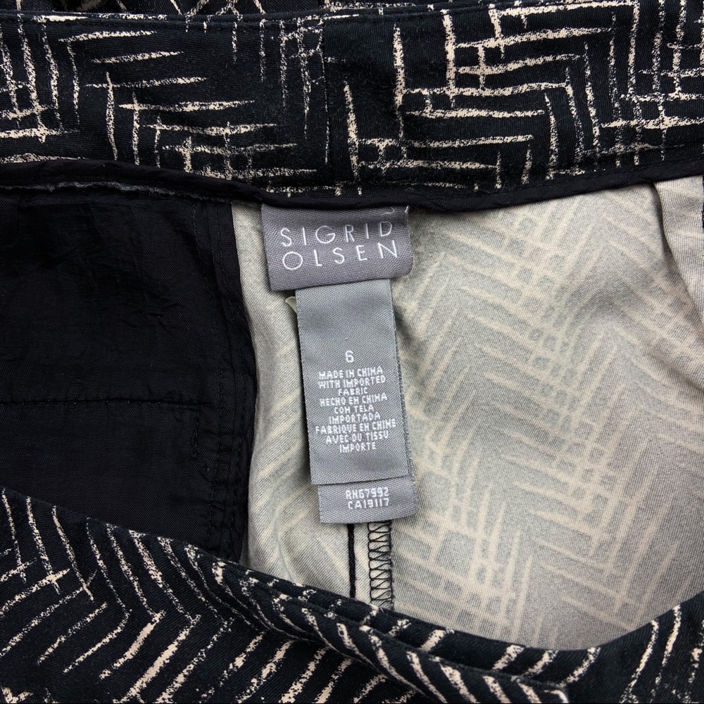 Sigrid Olsen Cropped Print Pant - image 5